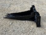 Severe Extreme Stump Bucket Attachment with Teeth Fits Skid Steer Quick Attach - Image 8