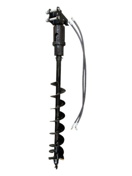 Auger for Excavator 8″ or 12″ Diameter X 5′ Long