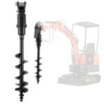 8″ Hydraulic Auger Drill Attachment for Mini Excavator with 45″ Depth - Image 7