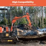 200mm Narrow Bucket Attachment 8″ Bucket for Mini Excavator - Image 3