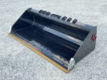 XHD 84″ Severe Duty Smooth Bucket with Bolt On Cutting Edge Fits Compact Track Loader - Image 3