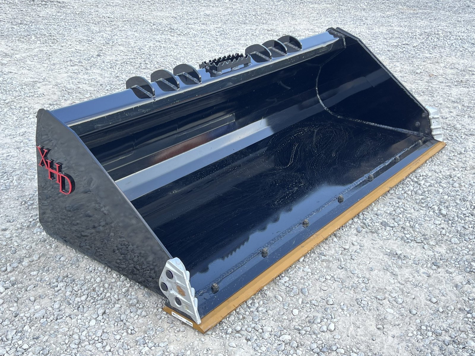 IMG_9815-scaled-1.jpeg XHD 84″ Severe Duty Smooth Bucket with Bolt On Cutting Edge Fits Compact Track Loader - Image 1