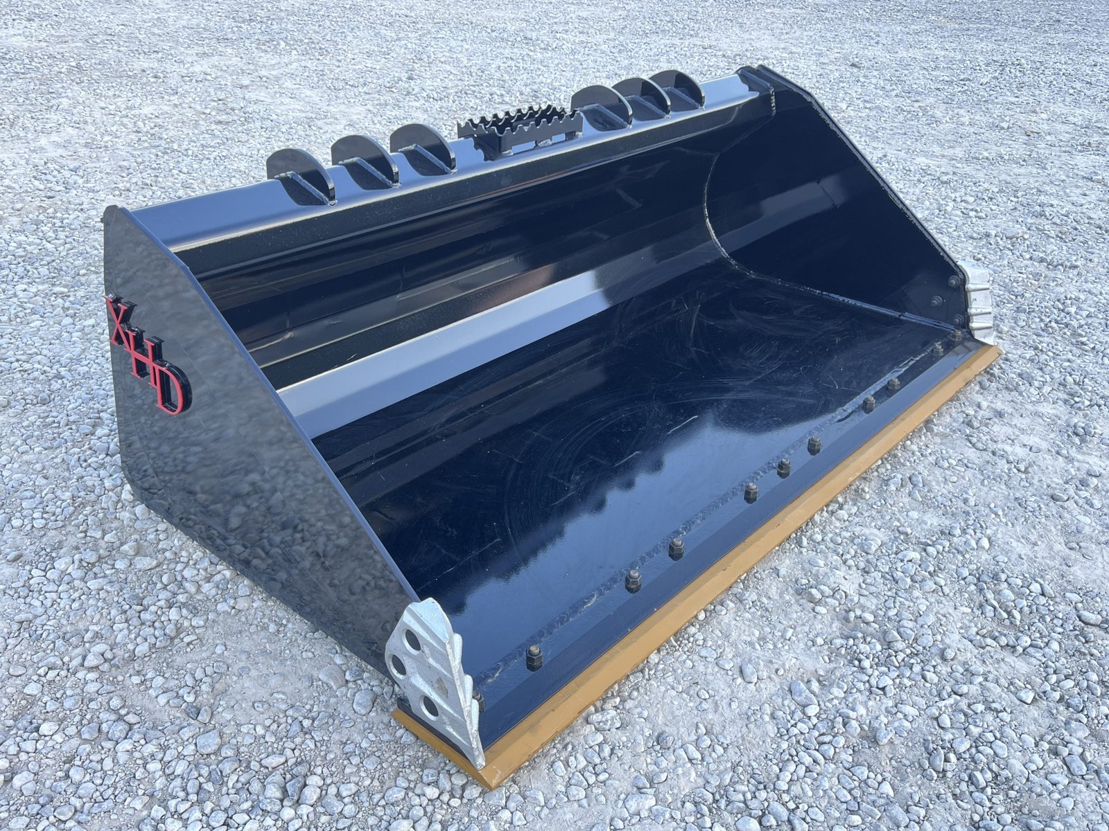IMG_9849-scaled-1.jpeg XHD 73″ Severe Duty Smooth Bucket with Bolt On Cutting Edge Fits Compact Track Loader - Image 1