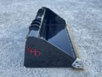 XHD 73″ Severe Duty Smooth Bucket with Bolt On Cutting Edge Fits Compact Track Loader - Image 4