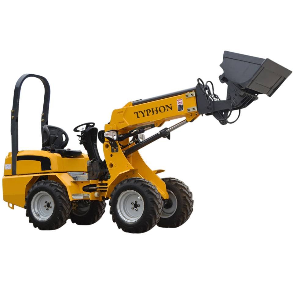 TYPHON-Wheel-Loader-with-Kubota-D1105-engine.jpg New TYPHON Wheel Loader with Kubota D1105 engine 24 hp 1 ton Load USA - Image 1